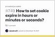 How to set cookie expiration date